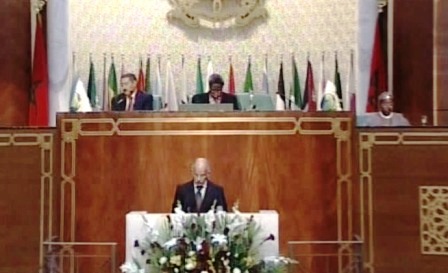 من جلسة رابطة مجالس الشيوخ في الرباط أمس